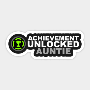 Achievement Unlocked Auntie Sticker